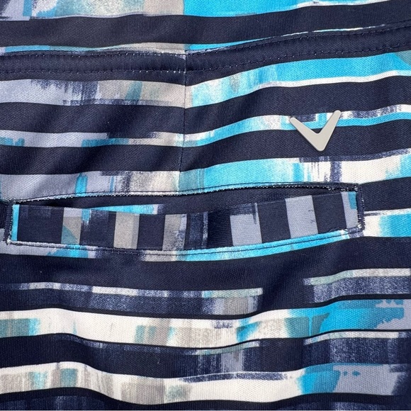 Callaway Womens Opti Dri Navy Turquoise Golf Skort Size Large Vibrant Artsy - Picture 5 of 8